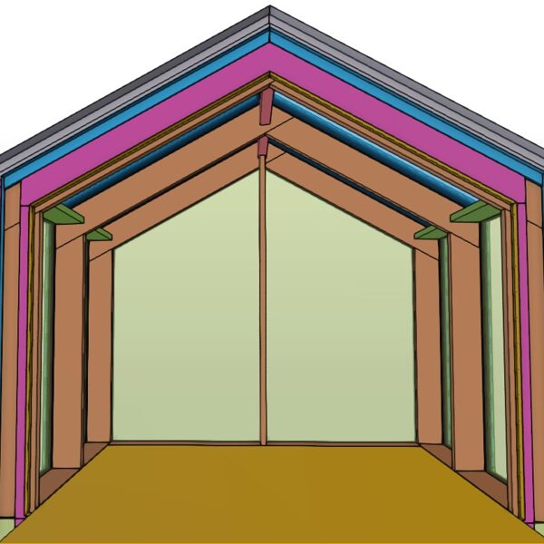 Guest house glazed construction drawings in Norway