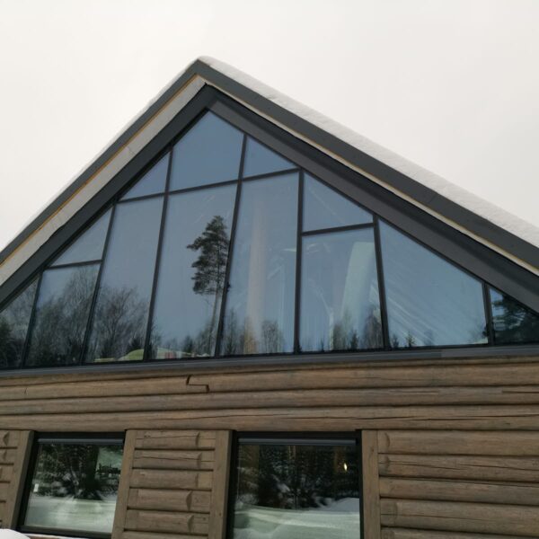 House fronton glazed construction drawings, Riga, Latvia