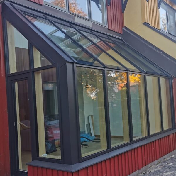 Privat house wintergarden glazed construction drawings, Riga, Latvia