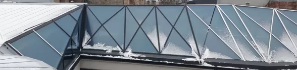 Restaurant roof glazed construction drawings, Riga, Latvia
